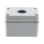 Pushbutton Enclosure, 1 Hole, 30.5mm, Polyester, Gray