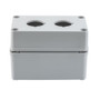 Pushbutton Enclosure, 2 Hole, 30.5mm, Polyester, Gray
