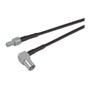 SMB Plug Right Angle to SMB Jack Pigtail, 24" 100-Series