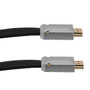 Nylon braided Black PVC Cable, Flat HDMI Male to Male, Supports 4K Resolution, 1.5 Meter