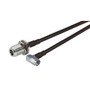 SMA Male Right Angle to N-Female Bulkhead, Pigtail 2 ft 195-Series