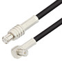 MCX Plug to MCX Plug Right Angle Cable Assembly using RG174 Coax, 6 FT , LF Solder
