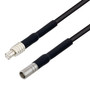 MCX Plug to MCX Jack Cable Assembly using RG174 Coax, 2 FT with HeatShrink