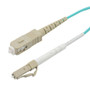 LC/SC 10GB Laser Optimized Multimode Simplex Fiber Patch Cable, LSZH, OM3, 3 Meter