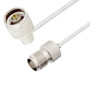 N Male Right Angle to TNC Female Cable Assembly using LC085TB Coax, 2 FT