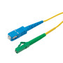 LC/APC to SC/UPC 9/125 Single Mode Simplex Fiber Patch Cable, LSZH, OS2, 1 Meter
