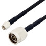 SMA Male to N Male Cable Assembly using RG223 Coax, 1 FT