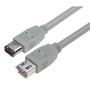 IEEE-1394 Firewire Cable, Type 1 M - Type 1 F, 1.0m
