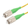 FC/APC to FC/APC 9/125 Single Mode Simplex Fiber Patch Cable, LSZH, OS2, 3 Meter