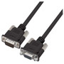 Premium Molded D-Sub Cable, Black, HD15 Male / Female, 1.0 ft