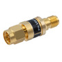 2W/30 dB RF Fixed Attenuator, SMA Male to SMA Female Brass Gold Body Up to 3 GHz