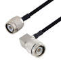 TNC Male to TNC Male Right Angle Cable Assembly using LC141TBJ Coax, 1.5 FT