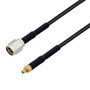 Low Loss SMA Male to MMCX Plug Cable Assembly using 100 Series Coax, 5 FT