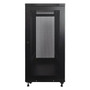 24U Mid Depth 33 inch (840mm) Networking Cabinet (Black) - Assembled