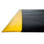 Bertech Anti Fatigue Mat, 3 Ft. x 10 Ft., 3/8 In. Thick, Ribbed, Black w/Yellow Border (Made in USA)