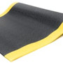 Bertech Anti Fatigue Mat, 3 Ft. x 60 Ft., 5/8 In. Thick, Textured, Black w/Yellow Border (Made in USA)