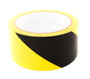 Bertech Safety Warning Hazard Floor Tape, 1 In. Wide x 54 Feet Long, Black and Yellow Stripes