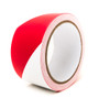 Bertech Safety Warning Hazard Floor Tape, 3 In. Wide x 54 Feet Long, Red and White Stripes