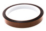 Bertech Ultra Thin Polyimide Tape, 0.5 Mil + 0.5 Mil Adhesive, 5/8 In. x 36 Yards Long, Amber