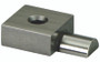 Gage Block Accessory for Inch Square Gage Block set, 1 Piece, .25 In Half Round Jaw