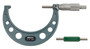 3-4 In,  .001 In Mechanical Outside Micrometer, Hammertone Baked Enamel, Ratchet Stop, With Standard