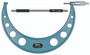 10-11 In,  .0001 In Mechanical Outside Micrometer, Hammertone Baked Enamel, Ratchet Stop, With Standard