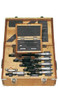 0-300mm,  0.001mm Mechanical Outside Micrometer Set, Hammertone Baked Enamel, 6 gages, with 5 standards