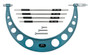 300-400mm, 0.01mm Interchangeable Anvil Mechanical Outside Micrometer, Ratchet Stop, 4 anvils, with 4 Standards