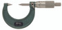 Point micrometer, pointed spindle and anvil