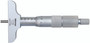 0-300mm, 0.01mm Mechanical Depth Micrometer, interchangeable rods, Rod Clamp, 101.6mm Base, Ratchet Stop