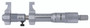 Mechanical Caliper Jaw Type Micrometer, Carbide Steel Tip, Locking Clamp, Ratchet Stop, With Standard 2-3 In, .001 Inch