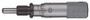 Micrometer head, ultra-small type,0-5mm range, 5um accuracy, 3.5 stem diameter, plain stem, flat spindle face, reverse reading