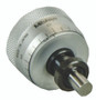0-.25 In, .001 In, Mechanical Micrometer Head, .375 In Diameter Stem with Clamp Nut, Flat Spindle Face, Large (1.14 In) Thimble Diameter