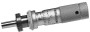 0-.5 In, .001 In, Mechanical Micrometer Head, .375 In Diameter Stem with Clamp Nut, Flat Spindle Face, Spindle Lock, Zero-Adjust Thimble