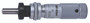 0-.5 In, .001 In, Mechanical Micrometer Head, .375 In Diameter Stem with Clamp Nut, Spherical (SR4) Spindle Face, Zero-Adjust Thimble