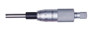 0-25mm, 0.01mm, Mechanical Micrometer Head, 10mm Diameter Plain Stem, Flat Carbide Tipped Spindle Face