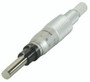 0-25mm, 0.01mm, Mechanical Micrometer Head, 12mm Diameter Plain Stem, Flat Carbide Tipped Spindle Face, Non-Rotating Spindle, Ratchet Stop