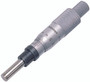 0-25mm, 0.01mm, Mechanical Micrometer Head, 12mm Diameter Plain Stem, Flat Carbide Tipped Spindle Face, Non-Rotating Spindle