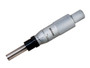 0-1 In, .001 In (.0001 In with Vernier), Mechanical Micrometer Head, .5 In Diameter Plain Stem, Flat Carbide Tipped Spindle Face, Non-Rotating Spindle