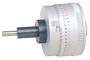 0-25mm, 0.0005mm, Mechanical Micrometer Head, 18mm Diameter Plain Stem, Flat Carbide Tipped Spindle Face, Bidirectional graduation