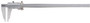 Vernier Caliper, with Nib style jaws and fine adjustment, .5-18 inches, +/-.0015 accuracy, .001 inch lower scale and upper scale graduations, 1200 grams mass