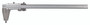 Vernier Caliper, with Nib style jaws and fine adjustment, .3-12 inches, +/-.0015 accuracy, .001 inch lower scale and upper scale graduations, 450 grams mass