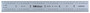 6 In, 4R Steel Rule, 3/4 In  Wide, Rigid, Satin Chrome Finish Tempered Stainless Steel, (1/8, 1/16, 1/32, 1/64)