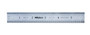 6 In, 150mm Steel Rule, 3/4 In  Wide, Rigid, Satin Chrome Finish Tempered Stainless Steel, (1/50, 1/100, 1mm, 0.5mm)