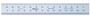 Steel Rule, 150mm, Rigid 19mm, Wide, Satin Chrome Finish Tempered Stainless Steel, (1mm, 0.5mm, 1mm, 0.5mm