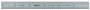 6 In, 150mm Steel Rule, 1/2 In  Wide, Flexible, Satin Chrome Finish Tempered Stainless Steel, (1/10, 1/50, 1mm, 0.5mm)