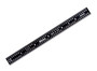 6 In, 4R Steel Rule, 1/2 In  Wide, Flexible, Black Chrome Finish tempered Stainless Steel, (1/8, 1/16, 1/32, 1/64)