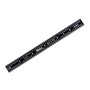 Steel rule, 24 inch, 16R,  Flexible, Black Chrome Finish tempered Stainless Steel, (1/32, 1/64, 1/50, 1/100), width 3/4 inch