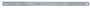 12 In, 300mm Steel Rule, 5/8 In  Wide, One-side, Semi-flexible, Satin Chrome Finish Tempered Stainless Steel, (1/16, 1/32, 1/64, 1mm, 0.5mm)