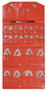 1/64-1/2 In, Concave/Convex Radius Gage Set, 25 Leaves (1/64 In to 17/64 In by 64ths, 9/32 In to 1/2 In by 32nds), With Holder
